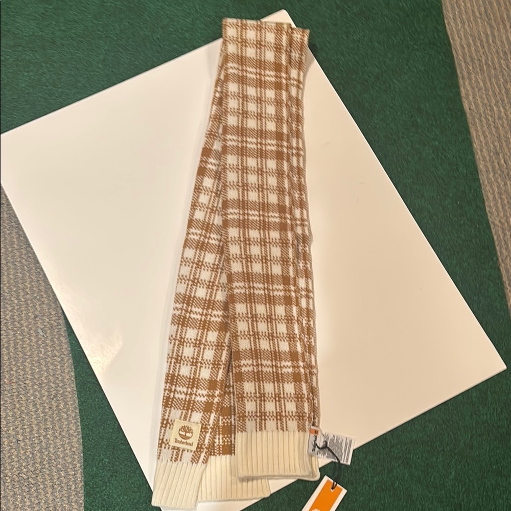 Timberland Brown Plaid Scarf